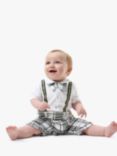 Angel & Rocket Baby Rowen Smart Bow Tie Set, Grey/White