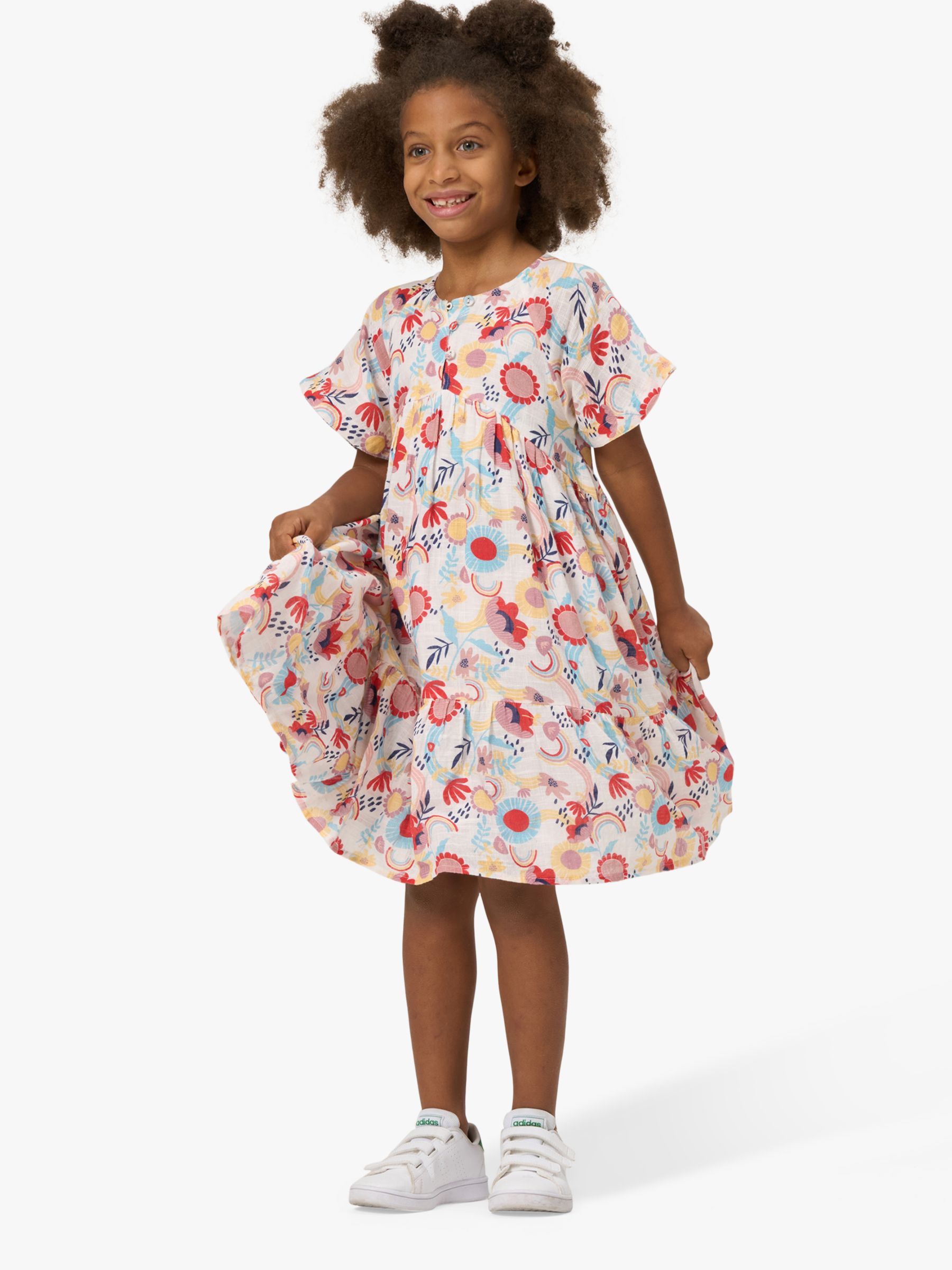 Angel & Rocket Kids' Audrey Printed Dress, Multi at John Lewis & Partners