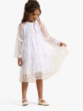 Angel & Rocket Kids' Embellished Boho Dress, Cream, Cream