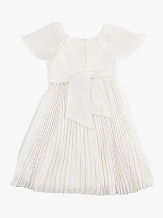 Angel & Rocket Kids' Camille Pleated Georgette Dress, White
