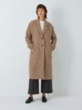 John Lewis Relaxed Heritage Check Coat, Neutral/Check