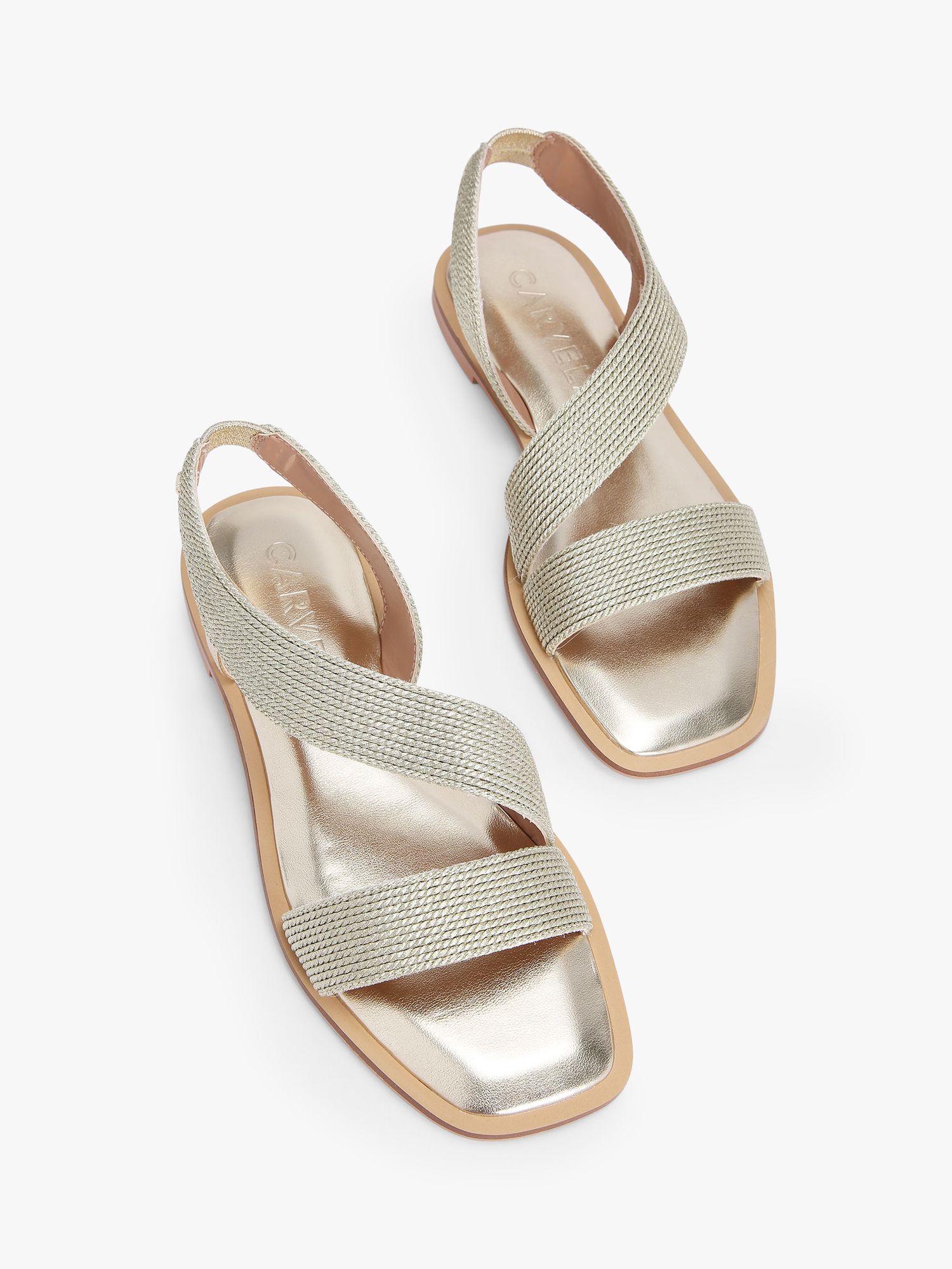 Buy Carvela Gala Sandals, Gold Online at johnlewis.com