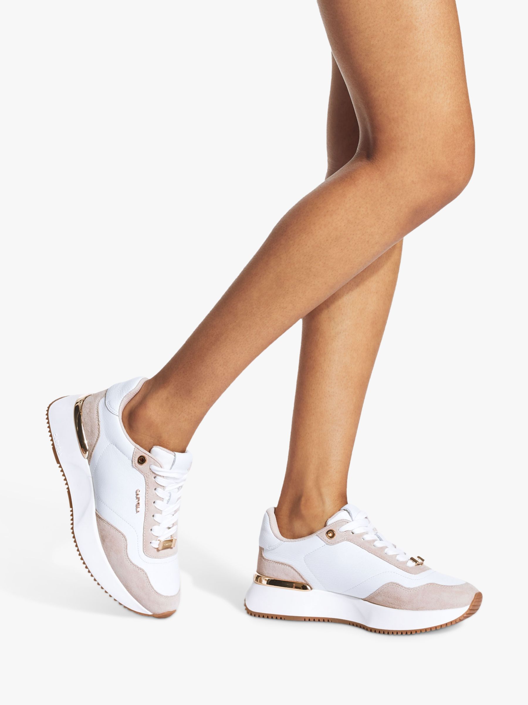 Buy Carvela Flare Leather Trainers Online at johnlewis.com