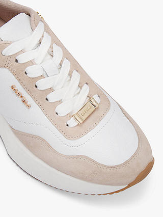 Carvela Flare Leather Trainers, White