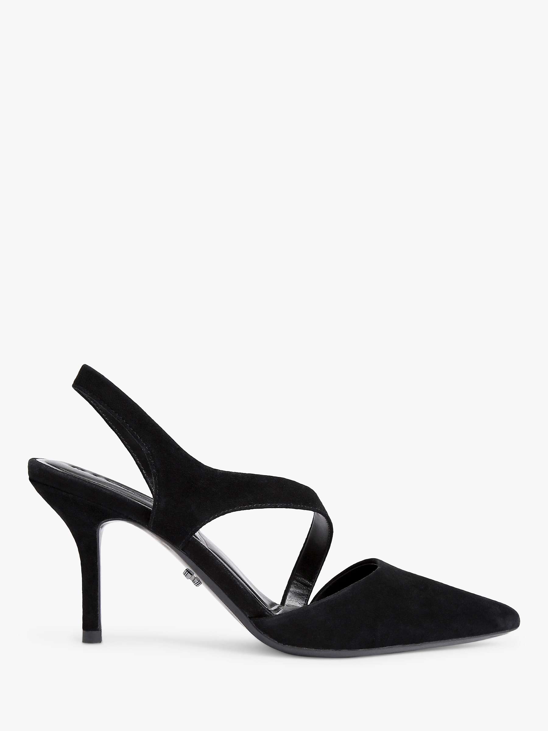 Buy Carvela Symmetry Suede Court Shoes, Black Online at johnlewis.com