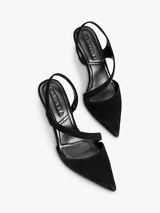 Carvela Symmetry Suede Court Shoes, Black