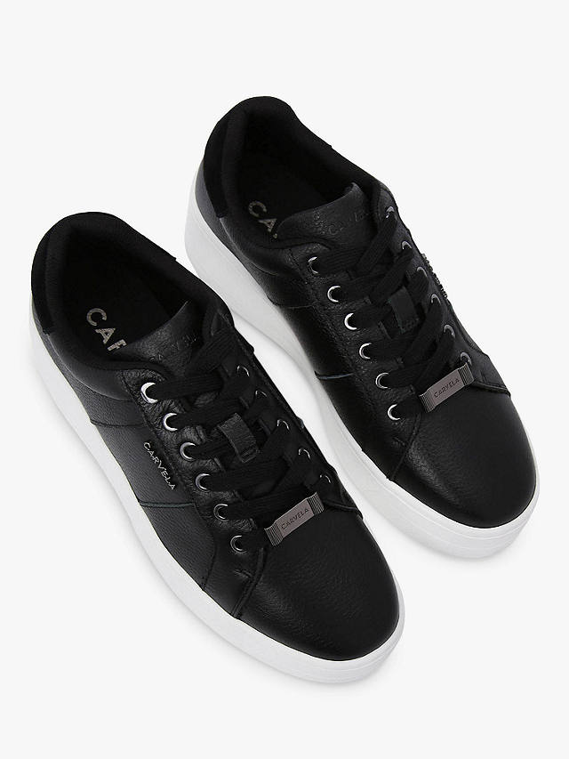 Carvela Connected Flatform Chunky Trainers, Black at John Lewis & Partners
