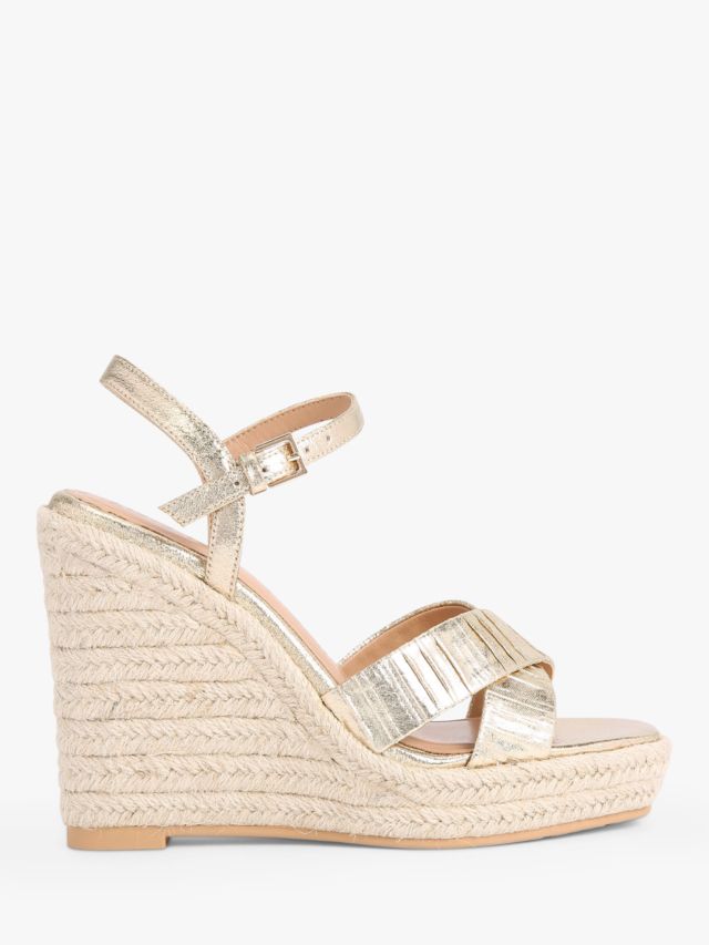 Kurt geiger 2025 gold wedges