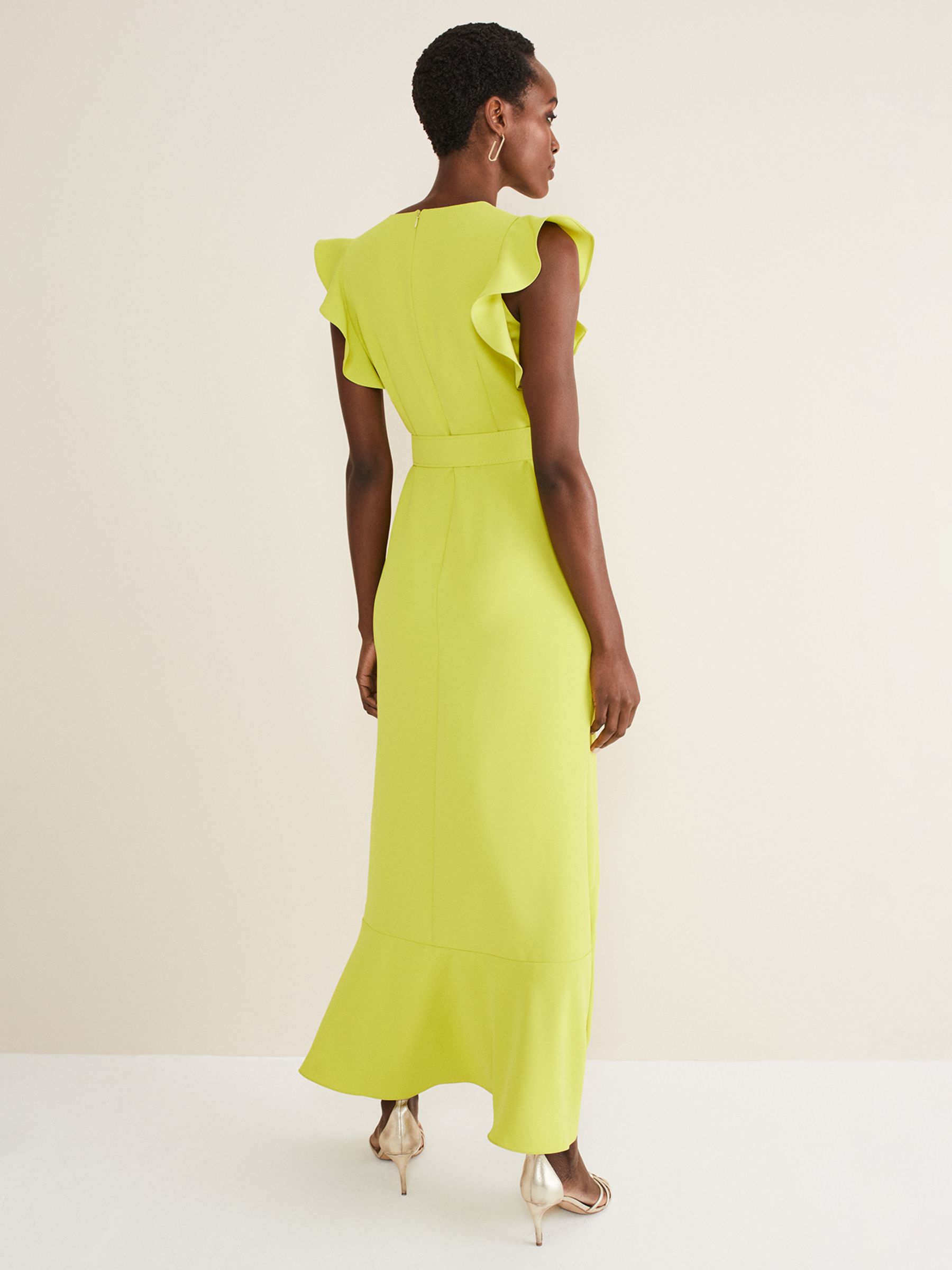 Buy Phase Eight Phoebe Frill Belted Maxi Dress Online at johnlewis.com