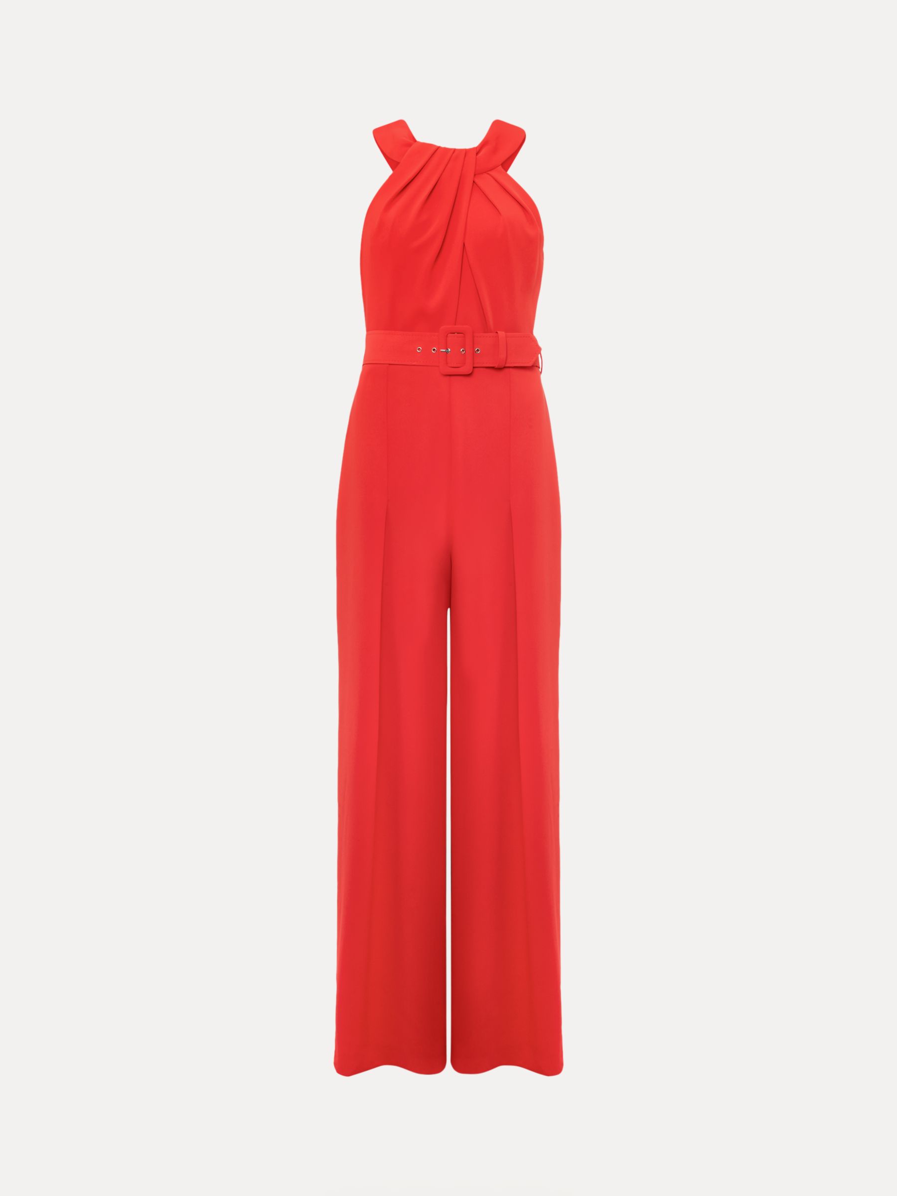 Buy Phase Eight Orla Twist Front Wide Leg Sleeveless Jumpsuit, Fire Online at johnlewis.com