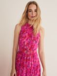 Phase Eight Kara Floral Maxi Dress, Neon Pink