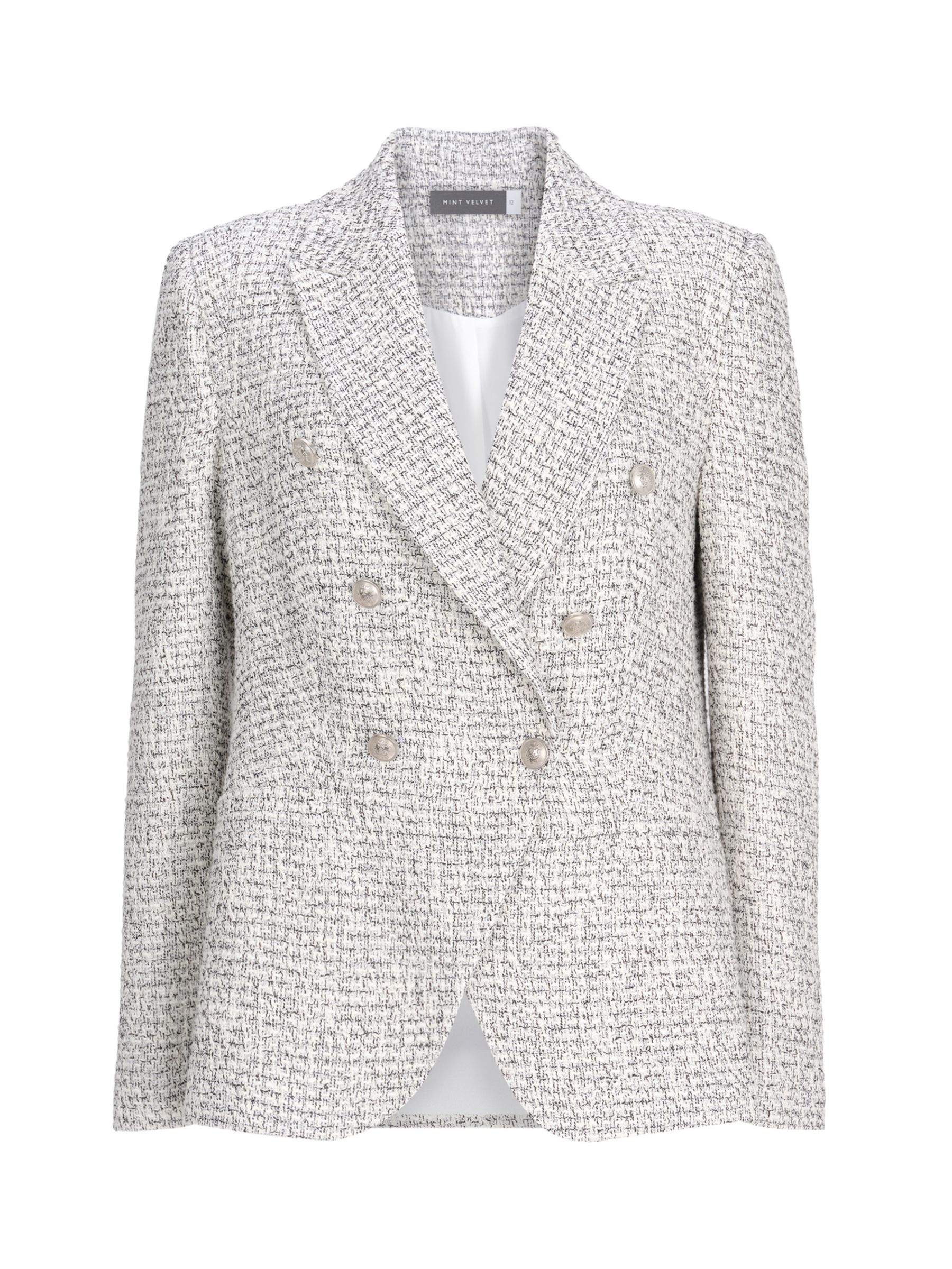 Buy Deborah Statement Tweed Blazer in White for Women Online in