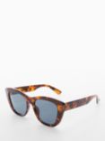 Mango Dorotea Women's Sunglasses, Dark Brown