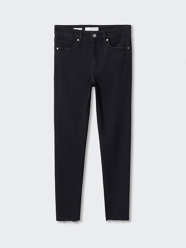 Mango Isa Skinny Jeans, Black at John Lewis & Partners