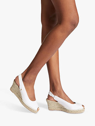 Carvela Sharon Espadrille Wedge Sandals, White