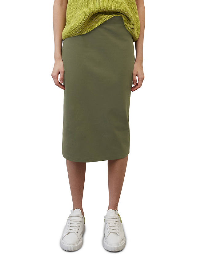 Marc O'Polo Jersey Midi Skirt, Wild Olive