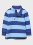 Crew Clothing Kids' Stripe Padstow Cotton Sweatshirt, Blue/Navy
