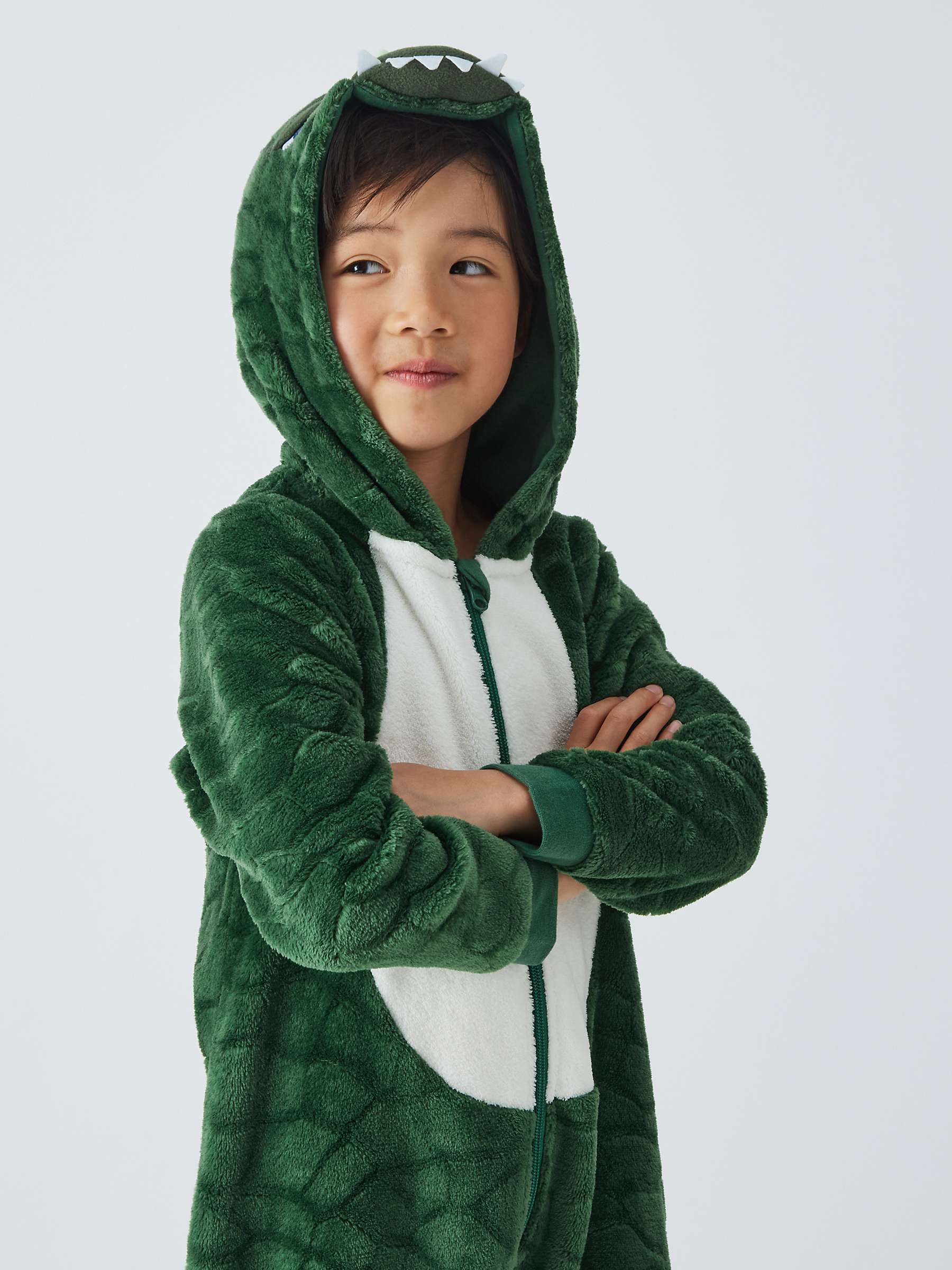 Buy John Lewis Kids' Crocodile Onesie, Green Online at johnlewis.com