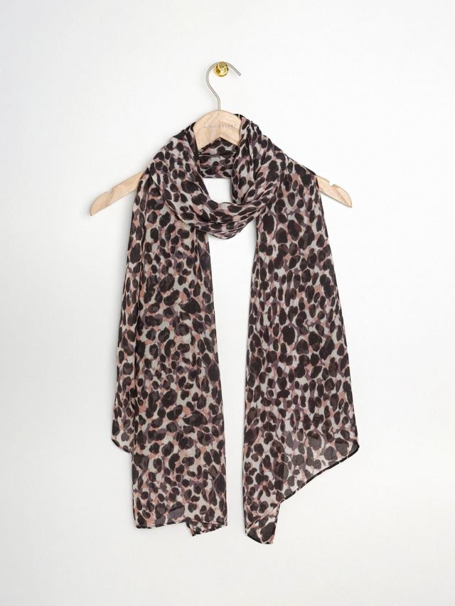animal leopard print winter warm blanket scarf shawl dark color
