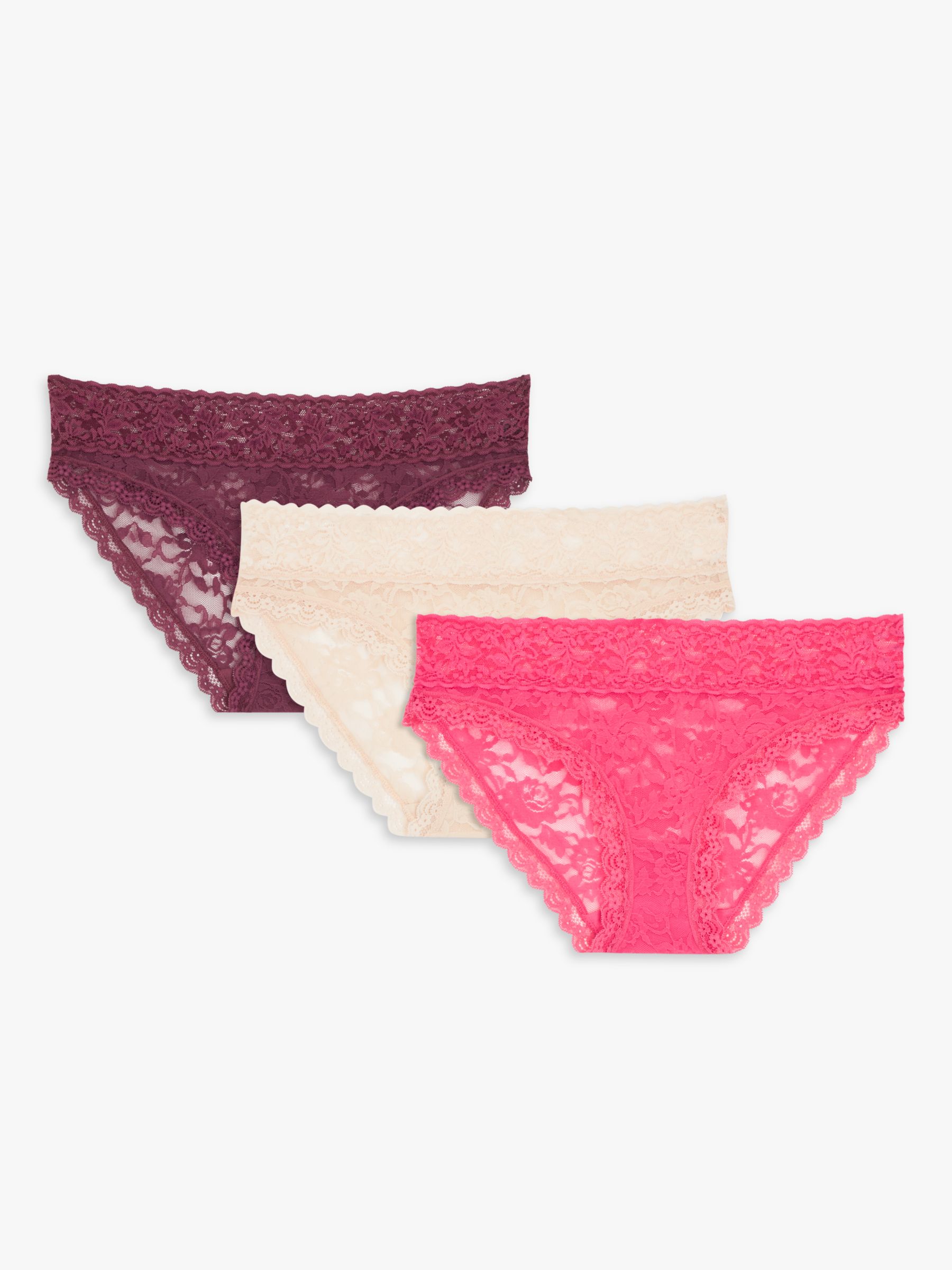 MAMA 2-pack Lace Hipster Briefs - Black/powder pink - Ladies