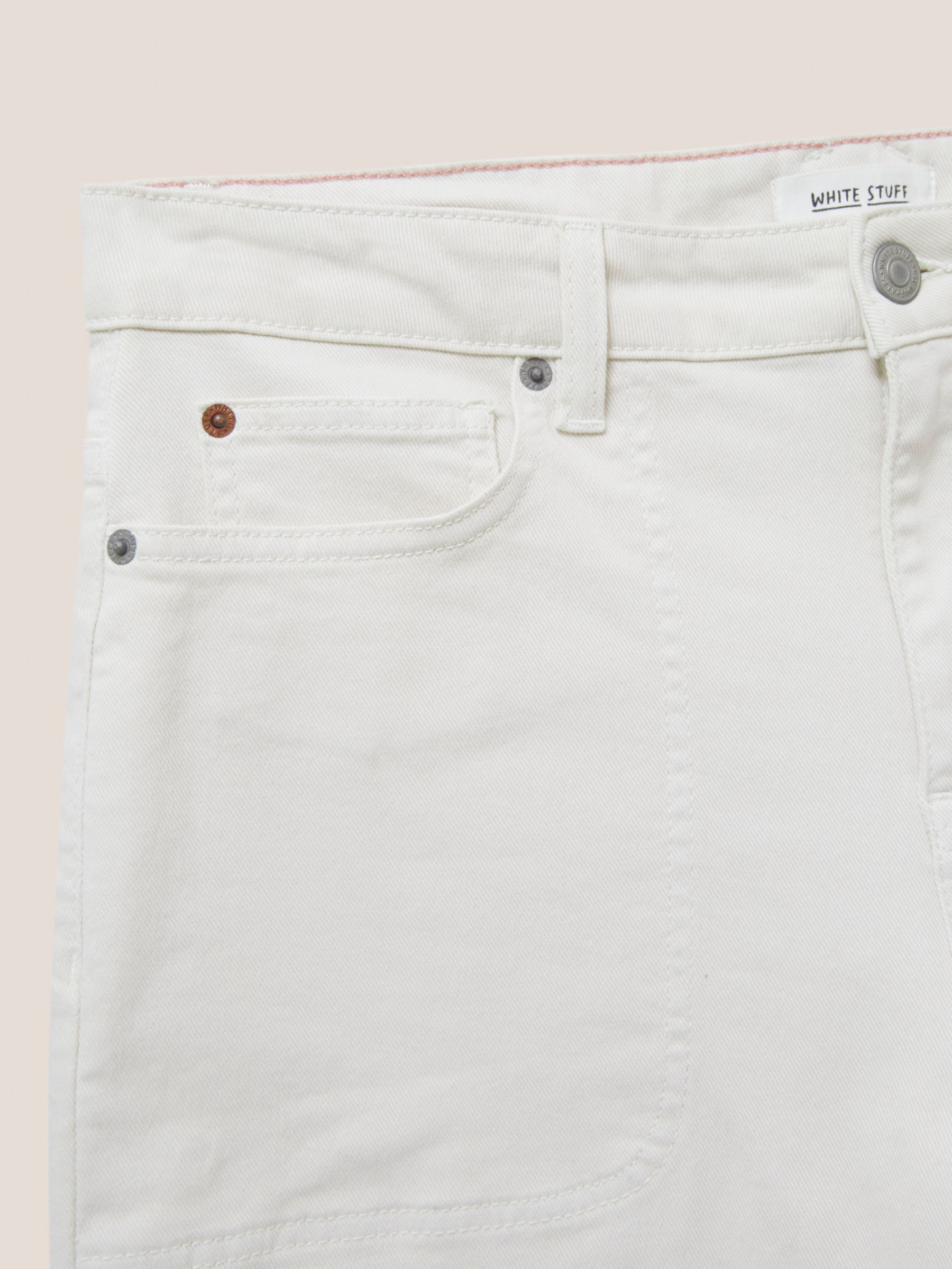 White Stuff Plain Wide Leg Cropped Jeans