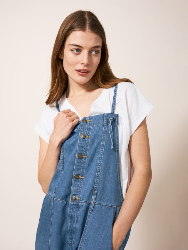 Light blue outlet dungaree dress