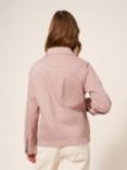 White Stuff Carrie Short Denim Jacket, Mid Pink