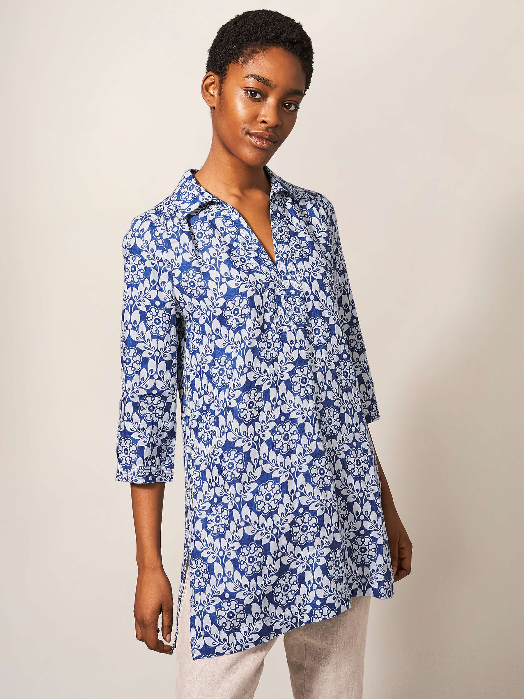 Buy White Stuff Blaire Linen Tunic Top Online at johnlewis.com