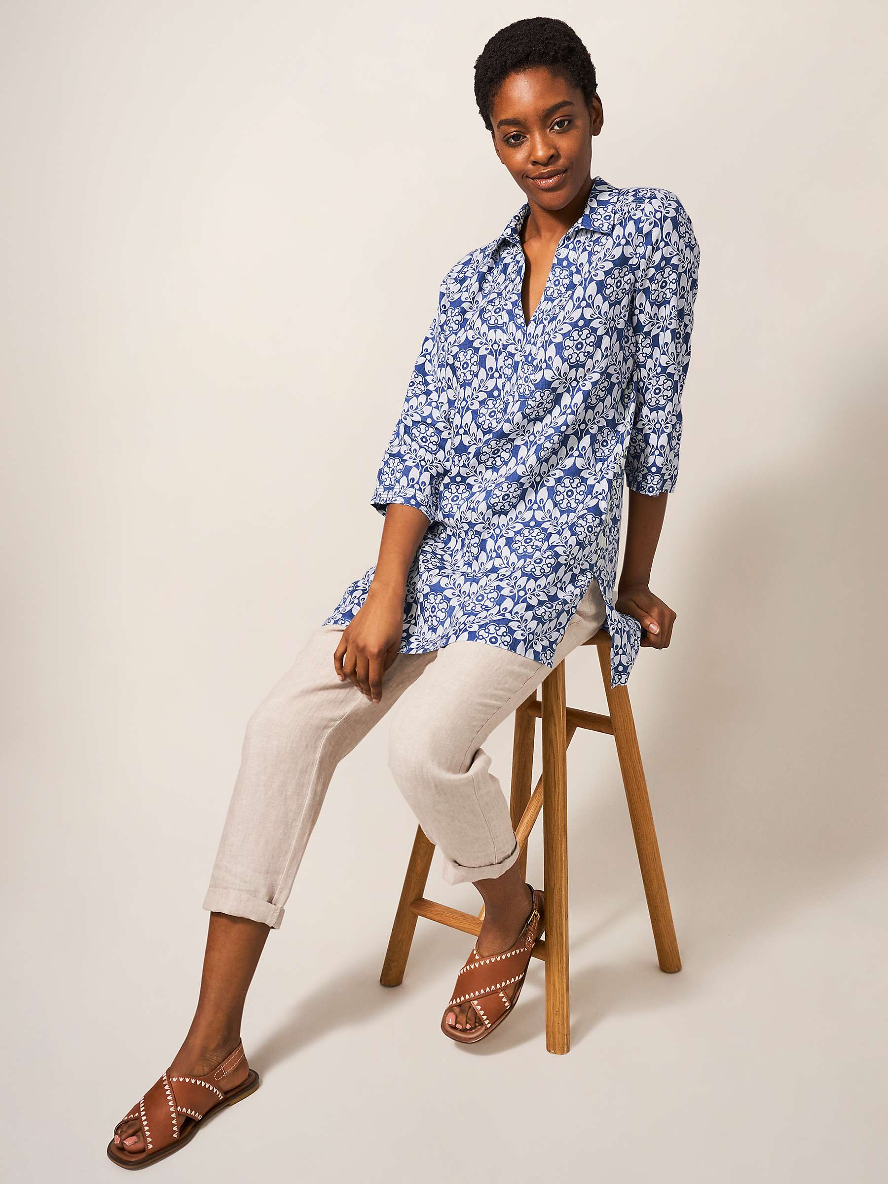 Buy White Stuff Blaire Linen Tunic Top Online at johnlewis.com