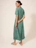 White Stuff Rua Jersey Shirt Dress, Teal