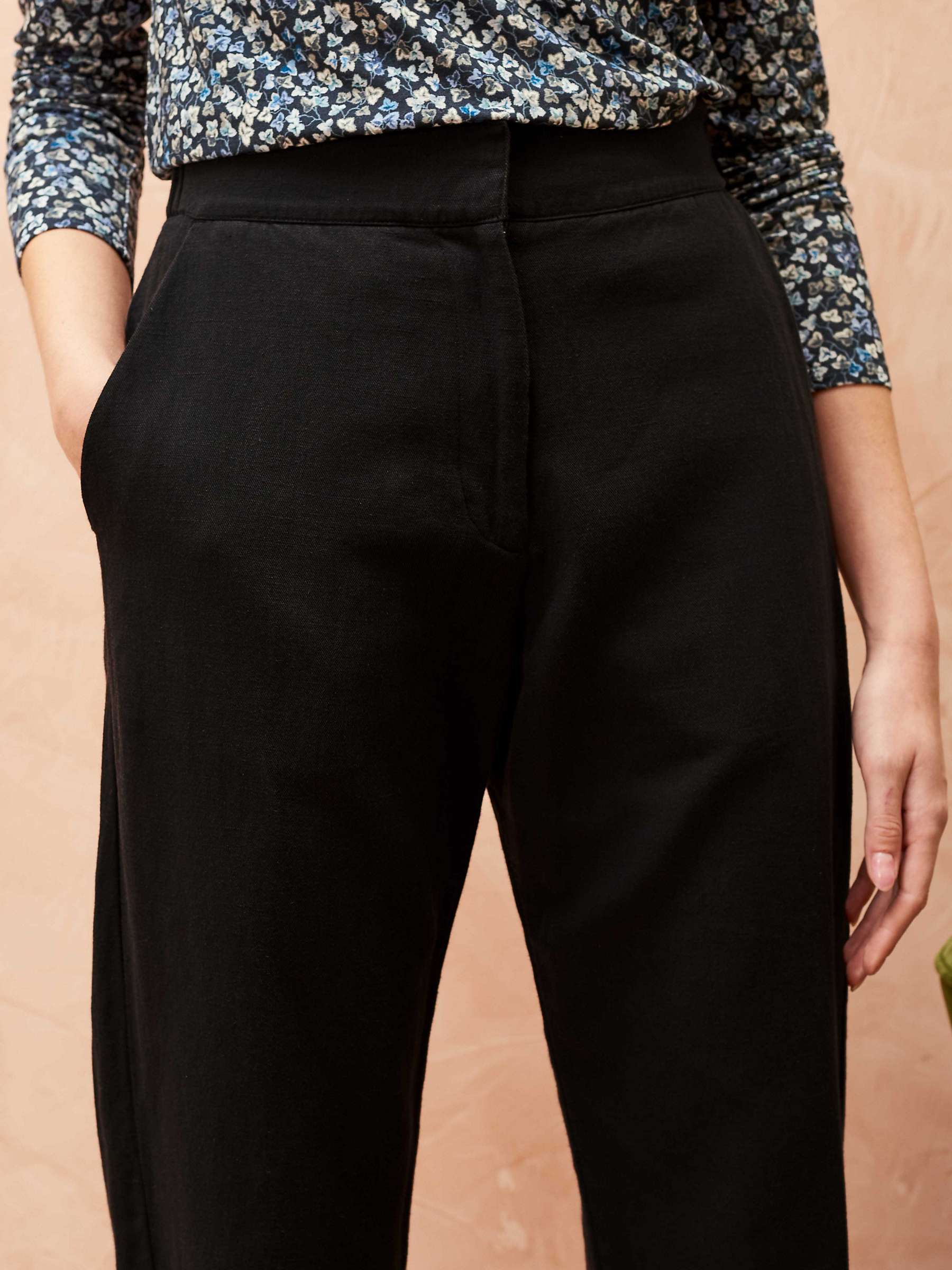Buy Brora Linen and Cotton Blend Pull-On Trousers Online at johnlewis.com