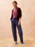 Brora Linen and Cotton Blend Pull-On Trousers