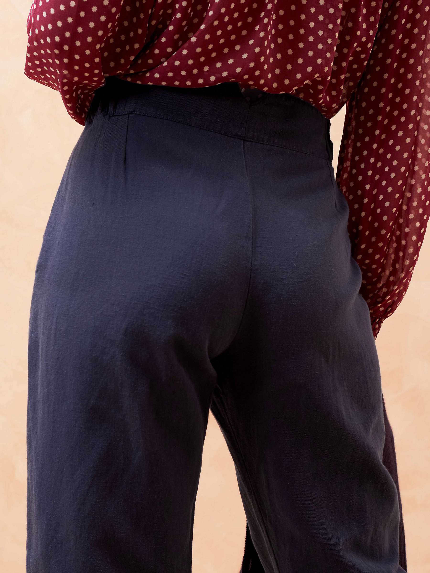 Buy Brora Linen and Cotton Blend Pull-On Trousers Online at johnlewis.com