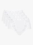 sloggi Chic Lace Maxi Briefs, Pack of 4