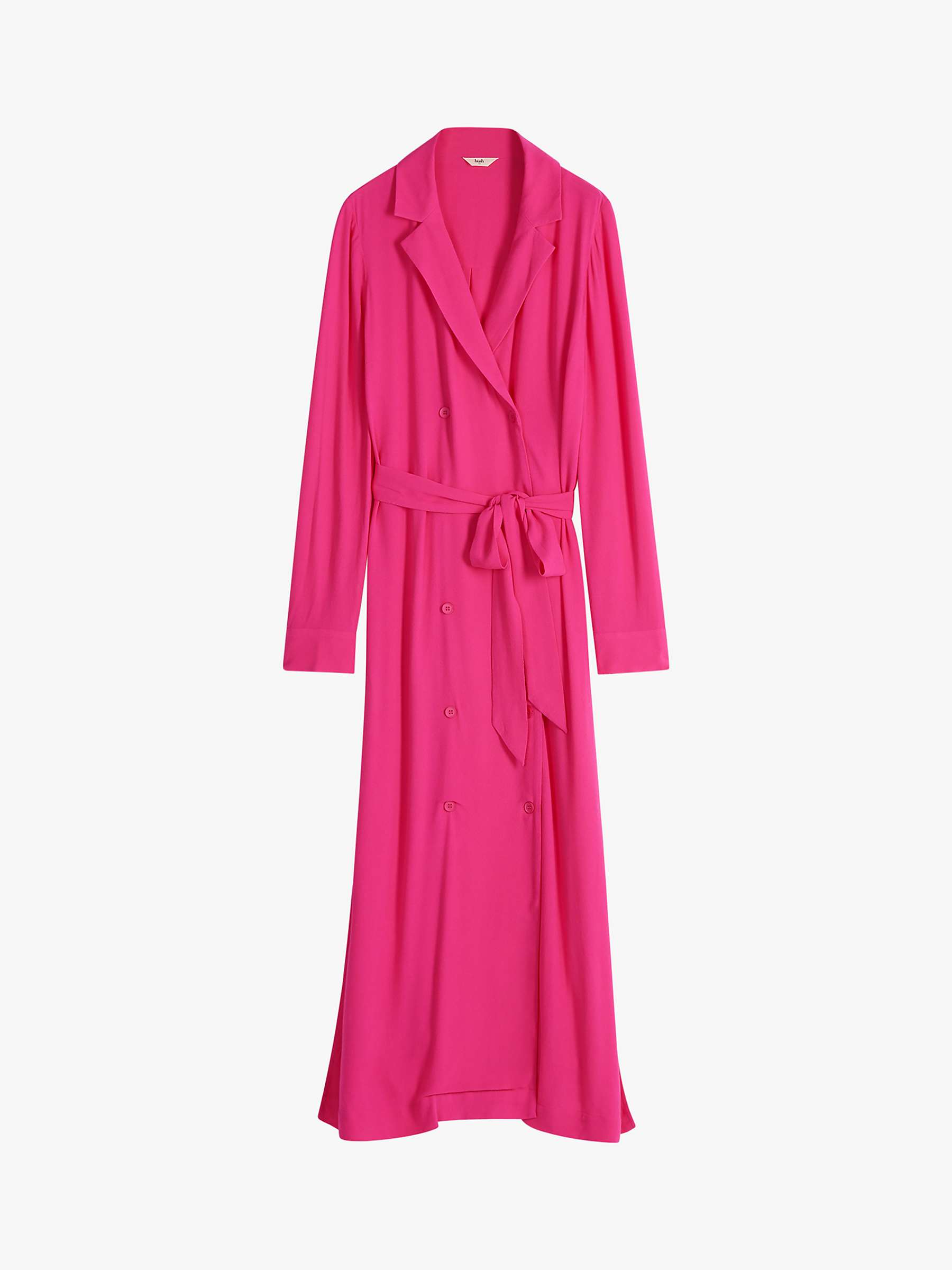 hush Jillian Wrap Midi Dress, Beetroot at John Lewis & Partners