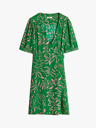 HUSH Caitlyn Wrap Mini Dress, Green