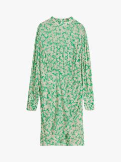 HUSH Sammy Meadow Ditsy Mini Dress, Green, 4