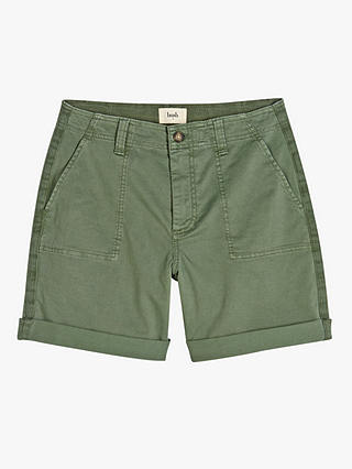 HUSH Long Chino Shorts, Washed Green