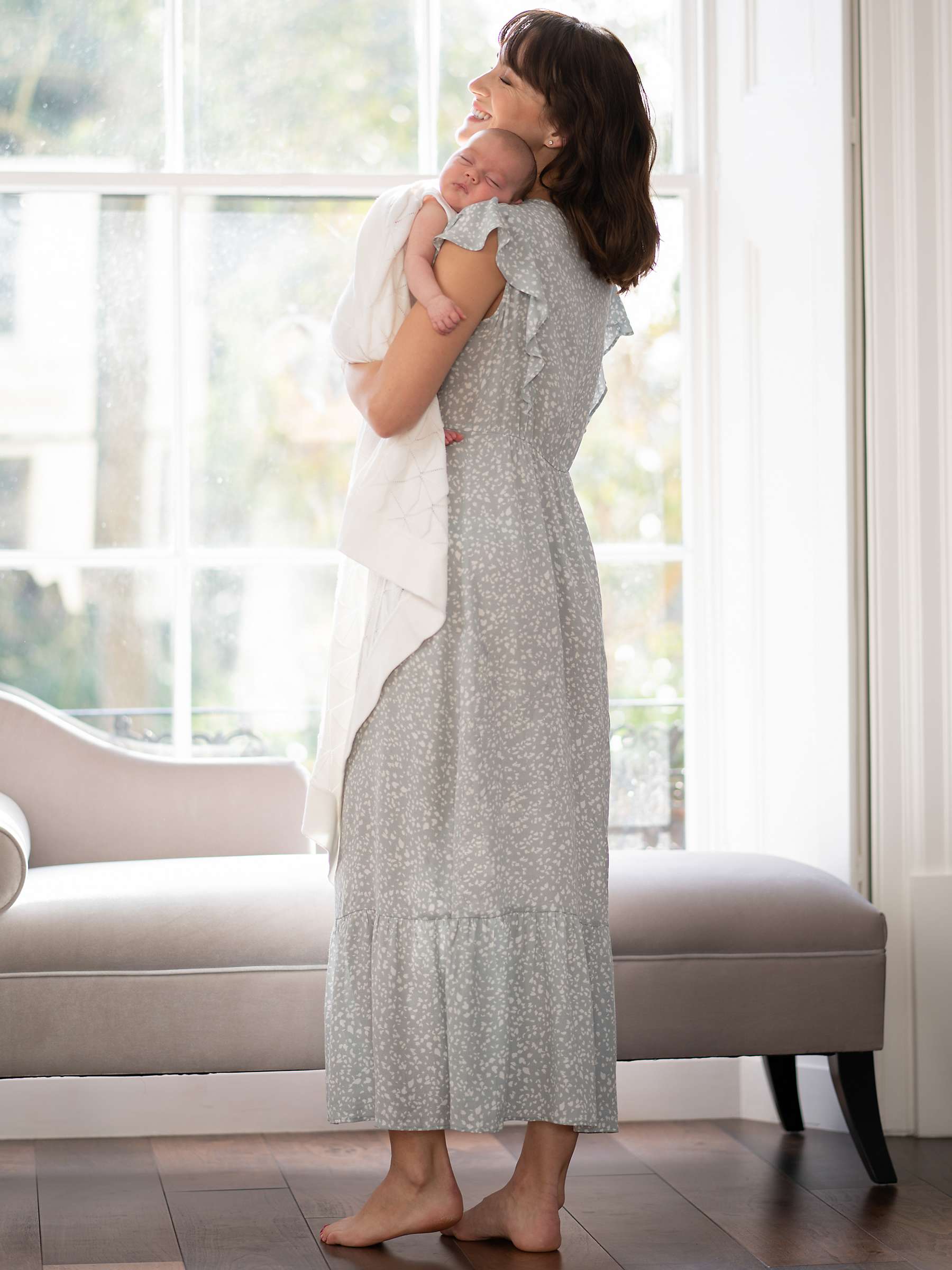 Buy Seraphine Juniper Maternity & Nursing Dress, Sage Online at johnlewis.com