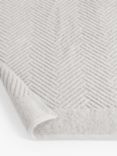 John Lewis Cotton Hemp Towels, Pale Grey