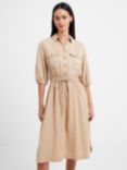 French Connection Elkie Drawstring Twill Dress