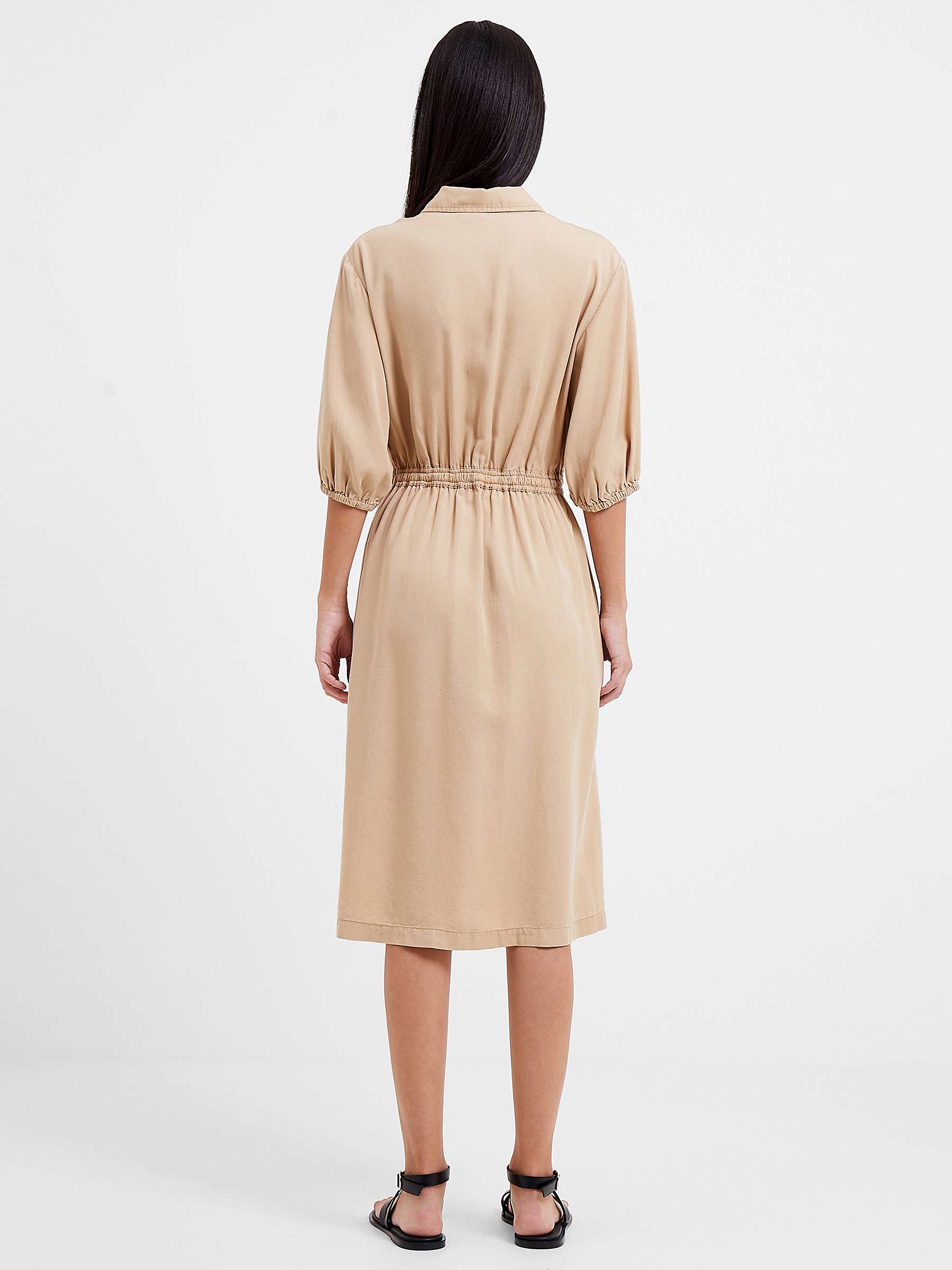 Buy French Connection Elkie Drawstring Twill Dress Online at johnlewis.com