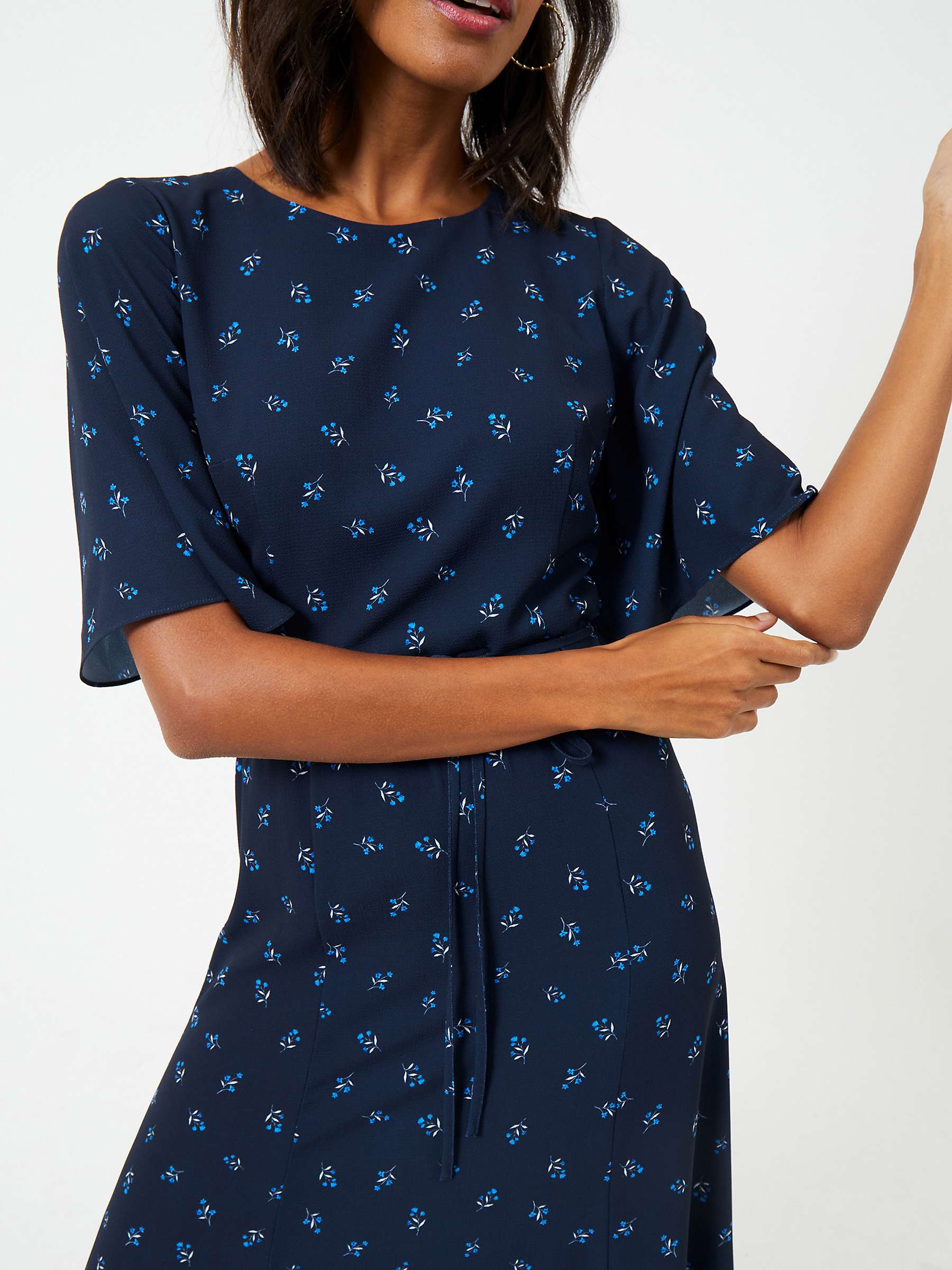 Buy French Connection Cecilia Deplhine Midi Dress, Marine Online at johnlewis.com
