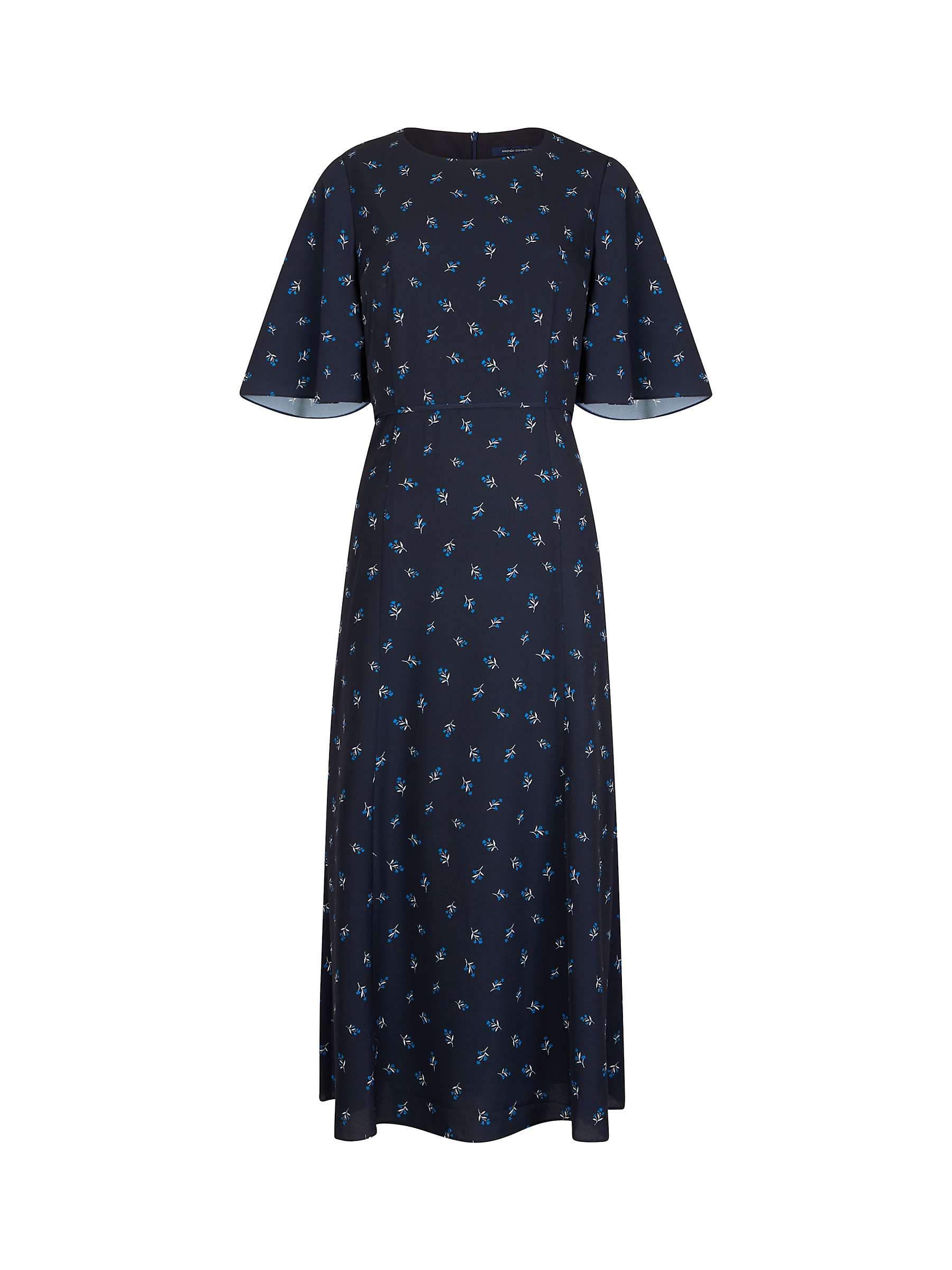 Buy French Connection Cecilia Deplhine Midi Dress, Marine Online at johnlewis.com