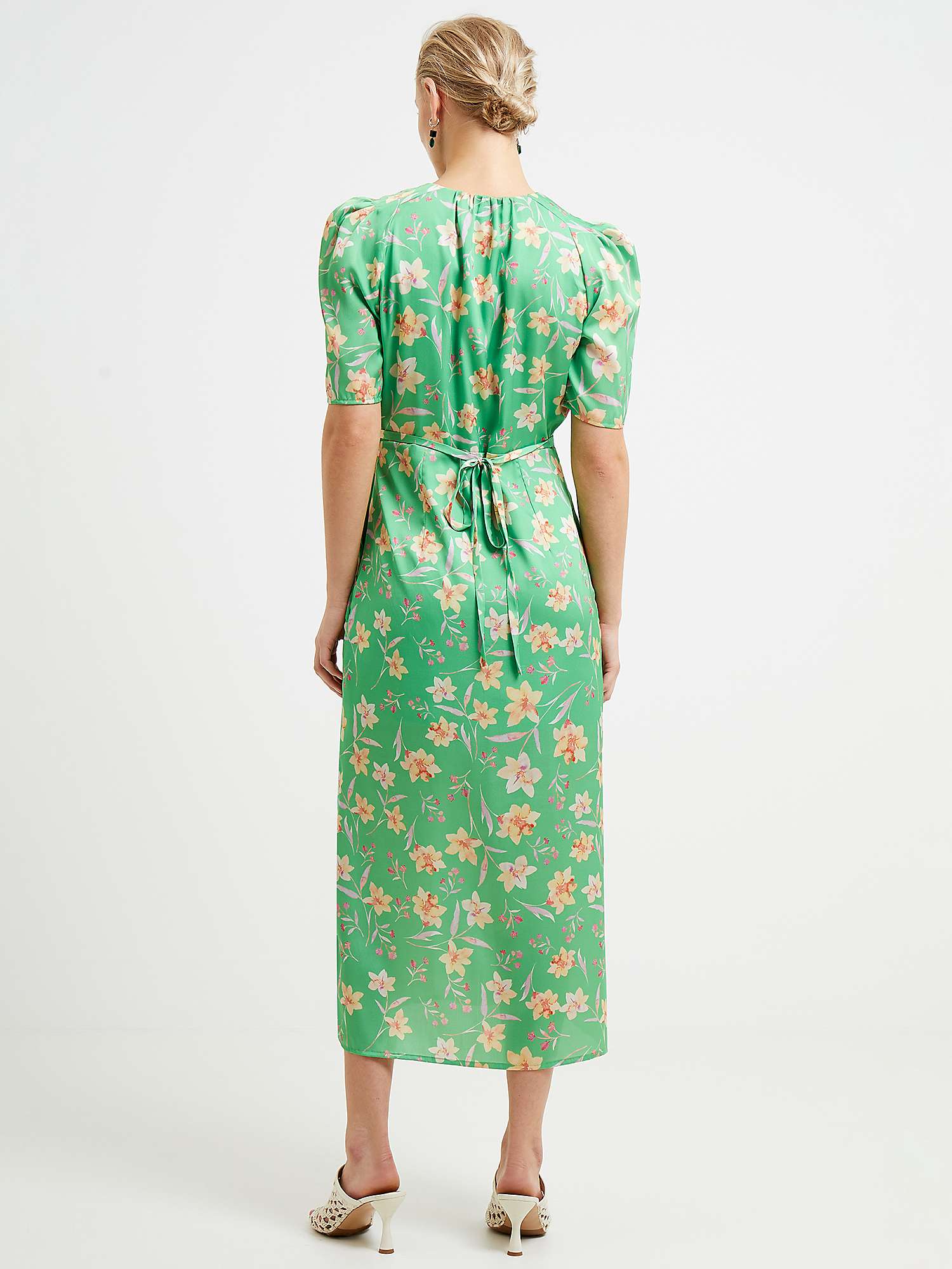 Buy French Connection Camile Wrap Dress, Green/Multi Online at johnlewis.com