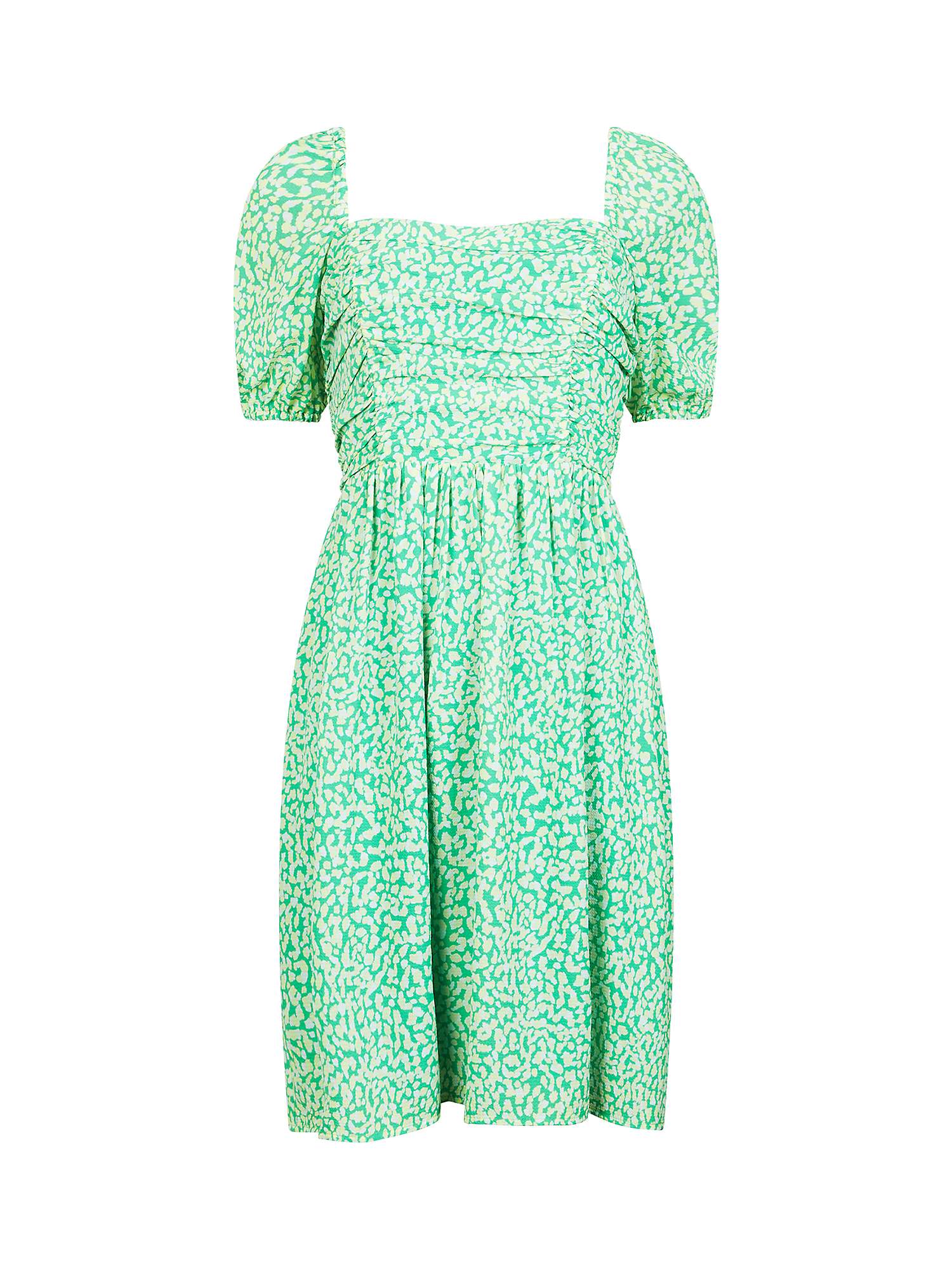 Buy French Connection Cadie Verona Mini Dress, Green Online at johnlewis.com