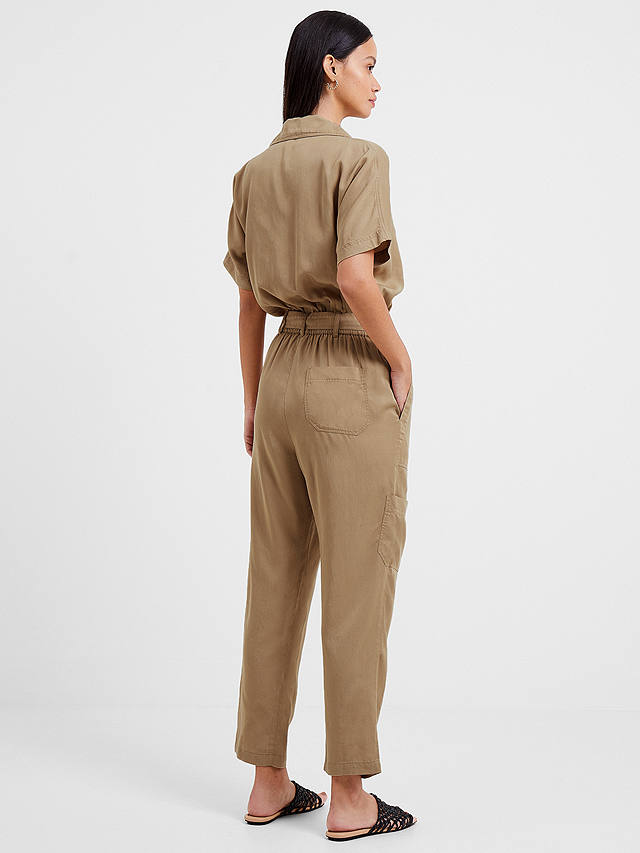 French Connection Elkie Twill Jumpsuit, Beige