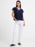 French Connection Crepe Light V-Neck Top