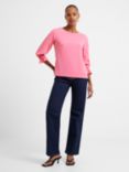 French Connection Crepe Long Sleeve Smocked Cuff Top, Camilla Rose