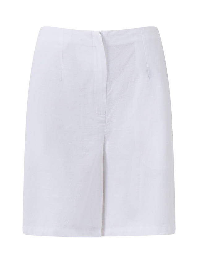 French Connection Alania Lyocell Blend Shorts, Linen White         